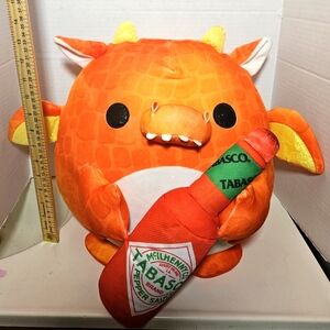 Zuru Snackles Tabasco Dragon Felix Stuffed Plush Dragon Super Sized 14"